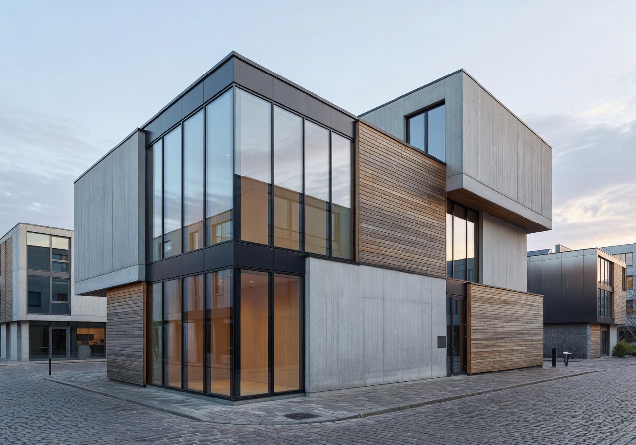 Modern architecture in the Helsinki design district